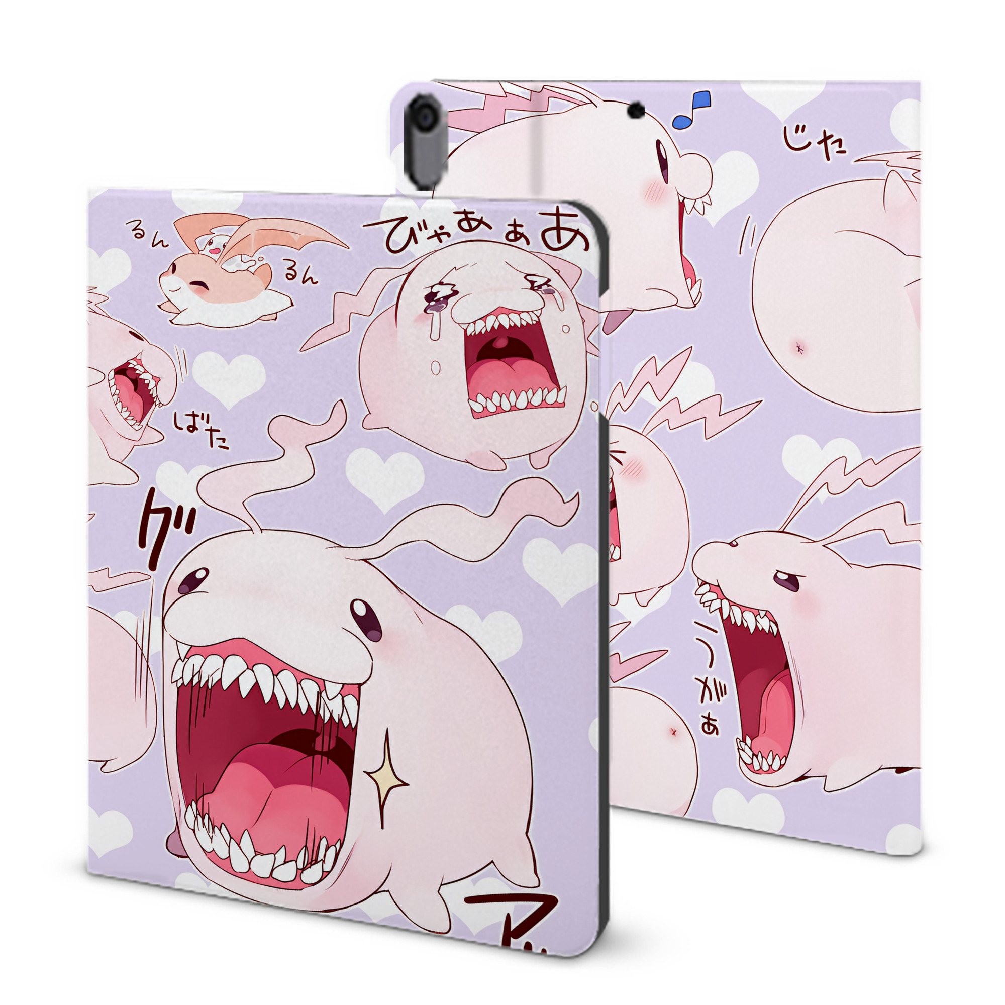 （画像用） Digimon デジタルモンスター/デジモン IPad ケース ブック型 PUレザー TPU 耐衝撃 軽量 薄型 ペン収納なし 全面保護 IPad 各モデル対応